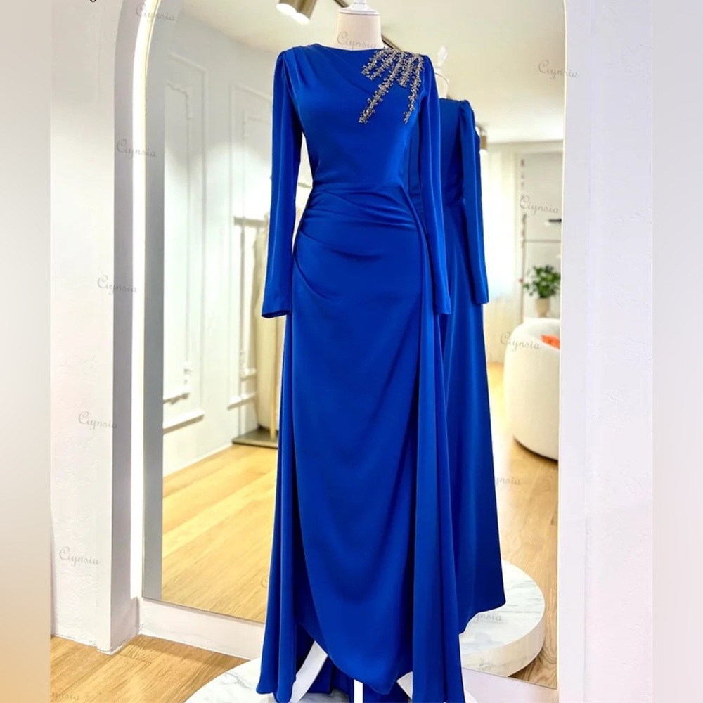 Elegant Blue Evening Dress
